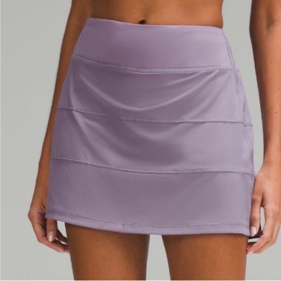 lululemon athletica Dresses & Skirts - Lululemon Pace Rival Mid-Rise Skirt Purple Ash size 4